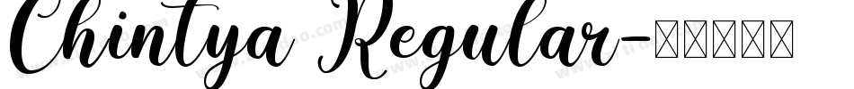 Chintya Regular字体转换
